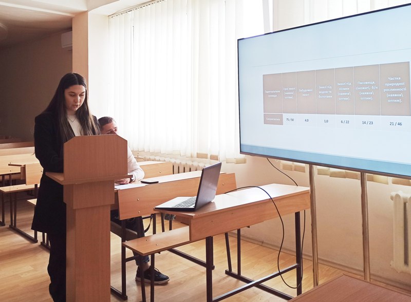 Захист роботи студентки Луків Юлії